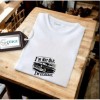 Erkek Ön Baskili T-shirt Plus Model